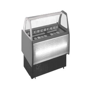 Eistheke für Speiseeis klein (incl. 4 Einsätze - kein Metall)  230V